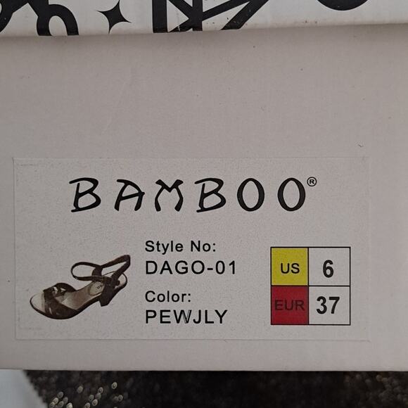 Sz 6 Silver Glitter Jelly Block High Heel Sandals Shoes NEW Platform Met… - Picture 8 of 8